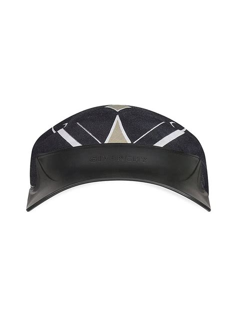 GIVENCHY VISOR IN RUBBER WITH BANDANA .